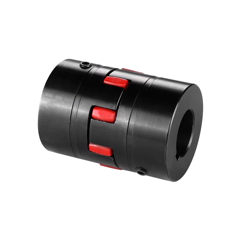 Sinoblu Store D30 L50 Bore 12-14mm AISI 1045 Steel Flexible Elastic Shaft Coupling XL0 Type Jaw Coupling with Elastomeric Spider for Medium and Large Equipment - Image 1